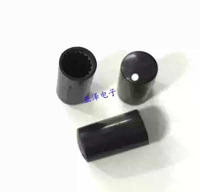 7 5*14MM POTENTIOMETER KNOB 6MM SAWTOOTH HOLE POTENTIOMETER MATCHING HAT BLACK