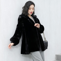 GA fur Crown velvet imported mink coat female whole mink medium long 2020 new mink fur