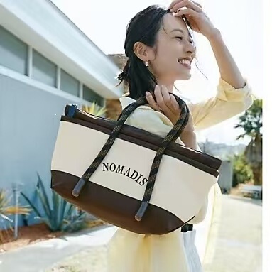 Japanese Nomadis Genuine Japanese-Style Blue and White Shoulder Handbag, Navy Style, Special Price, Large Capacity Tote Bag