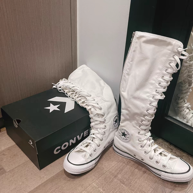 Converse Long Boots Women's Knee-High Shoes Boots High-Top Canvas Martin Boots Y2K Retro Shoes A10456C A09429 Converse Long Boots Women's Knee-High Shoes Boots High-Top Canvas Martin Boots Y2K Retro Shoes A10456C A09429