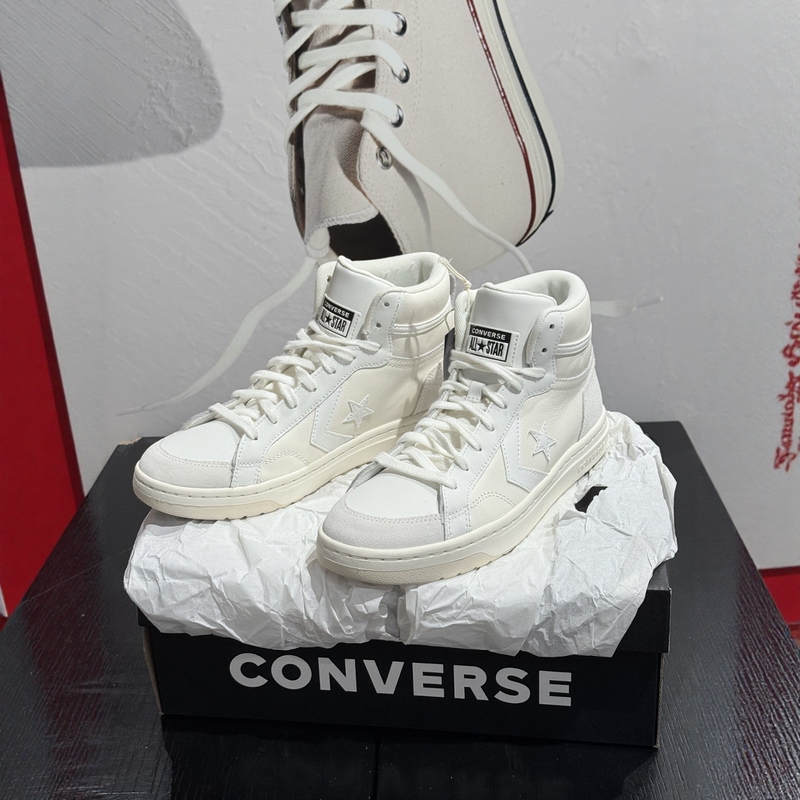 Converse Men's and Women's Star Arrow Leather Patchwork High-Top Basketball Shoes Sports Casual Sneakers A09082C A09083