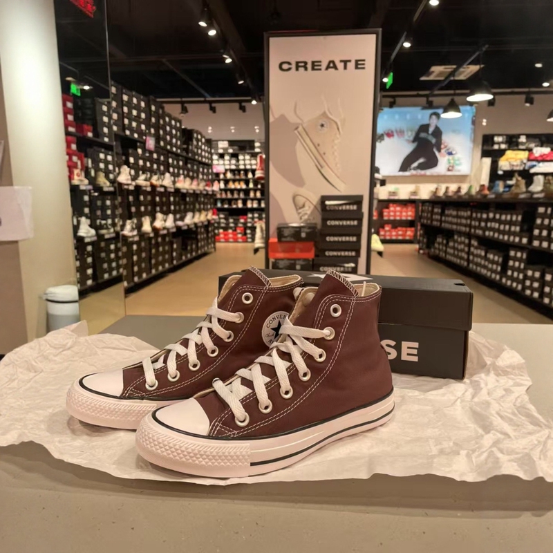 Converse Classic Brown Burgundy High-Top Casual Canvas Shoes for Men and Women A00792C A04543 A08578 Converse Classic Brown Burgundy High-Top Casual Canvas Shoes for Men and Women A00792C A04543 A08578