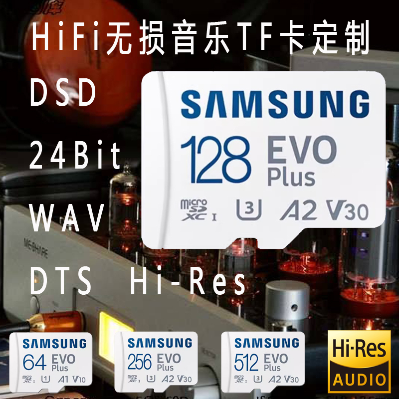 128Gb Lossless Music Tf Card Sd Card Dsd 24Bit Wav Dts Hi-Res Hifi High-Bitrate Audio Source