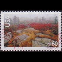 American Airlines Ticket 2001 National Park Vegetation (Letter Sales) 1 Full (Scott $0 25) (XB2587)