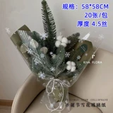 Apple, рождественский водонепроницаемый целлофан, защитный амулет, упаковка, «сделай сам», со снежинками, подарок на день рождения, увеличенная толщина, букет