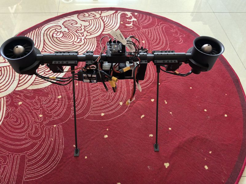 Dual 70 Ducted Power Vector Control Two-Axis Aircraft Verification Machine Two-Axis Drone Electric Drone