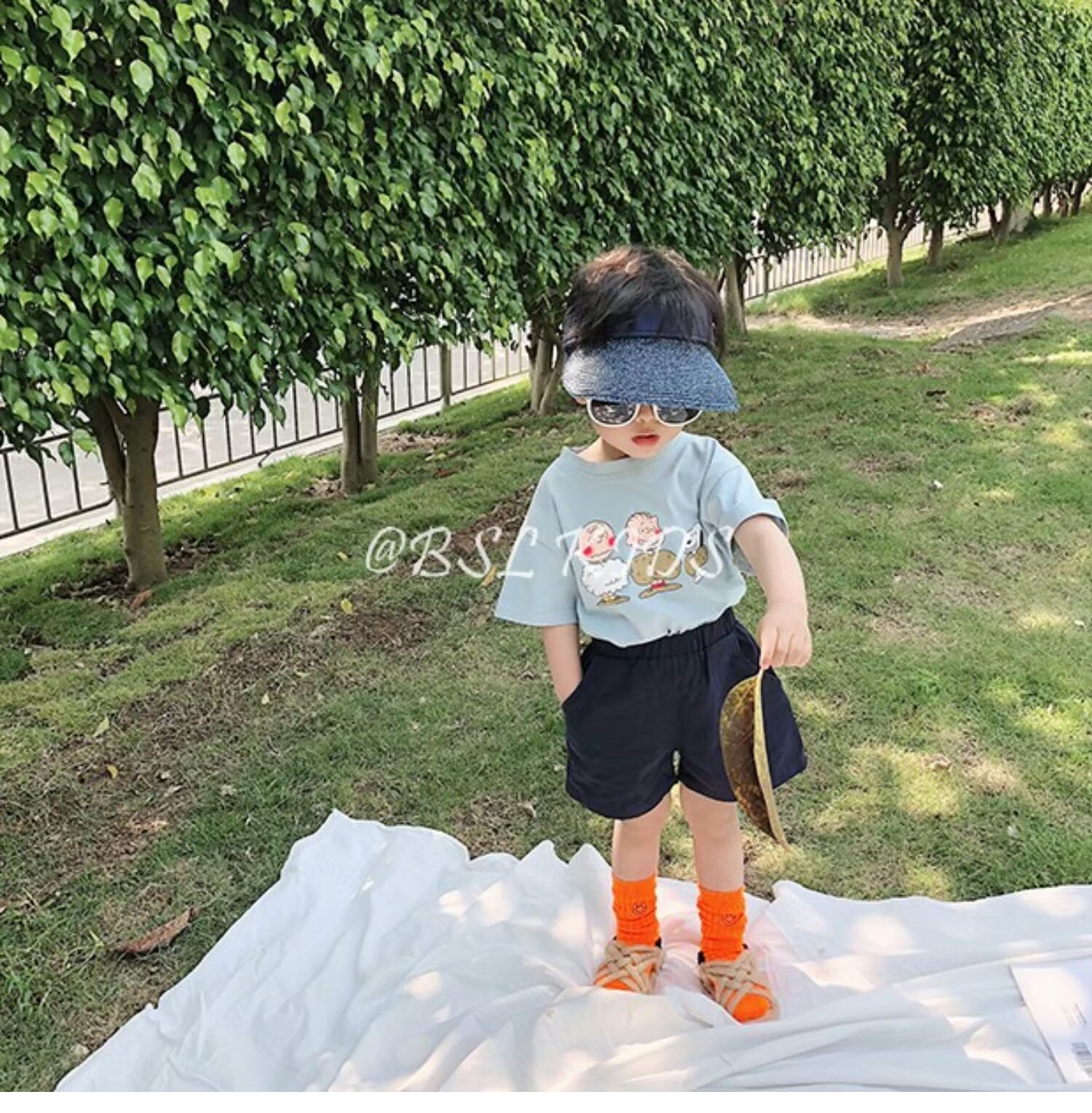 Quần tất trẻ em mùa hè mỏng phần phiên bản Hàn Quốc của bé trai và bé gái màu huỳnh quang vớ bé phim hoạt hình cười đống vớ - Vớ thời trang bé trai