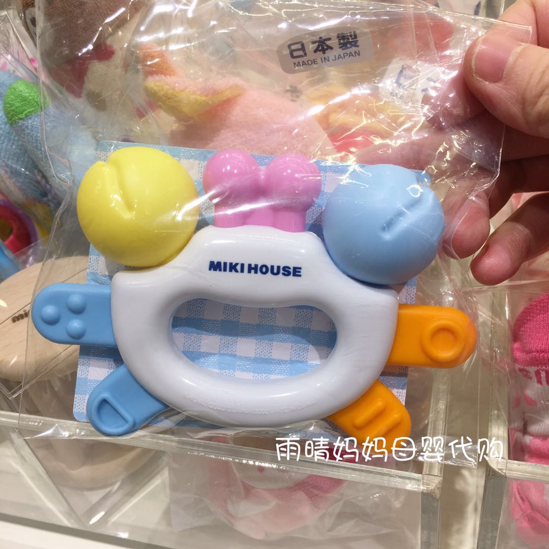 Tại chỗ ● Nhật Bản mikihouse bé baby vòng tay kẹo cao su gelatin cắn cắn trái cây - Gutta-percha / Toothbrsuh / Kem đánh răng bộ gặm nướu hàn quốc