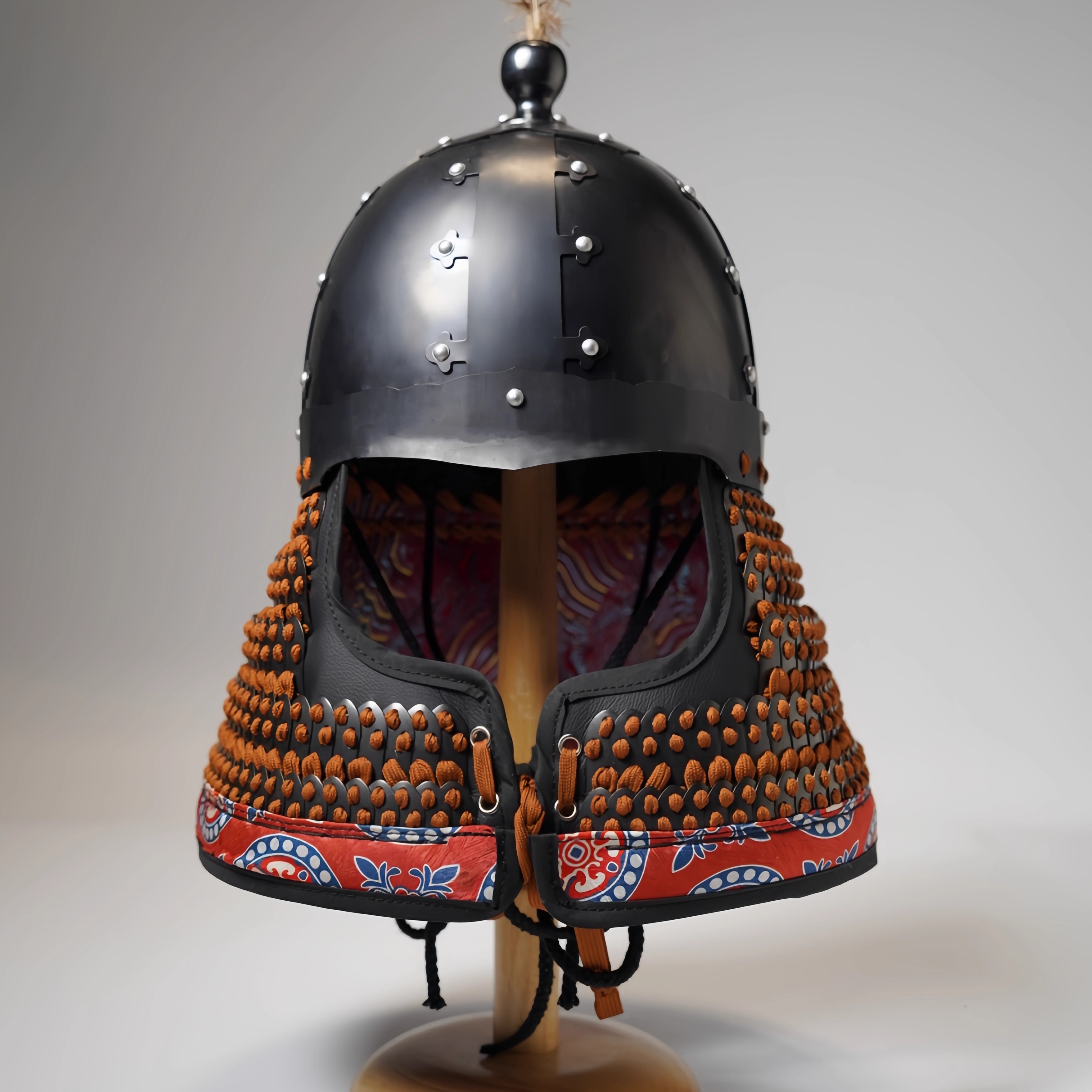 【浙重府】模造渤海折耳兜唐兜折耳兜鎧兜材料パッケージ唐鎧