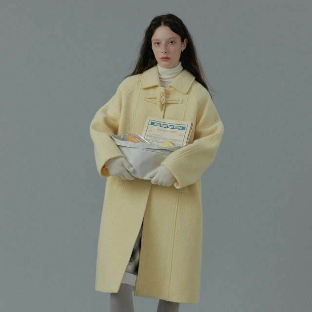 LLANO regular woolen coat wool commuting