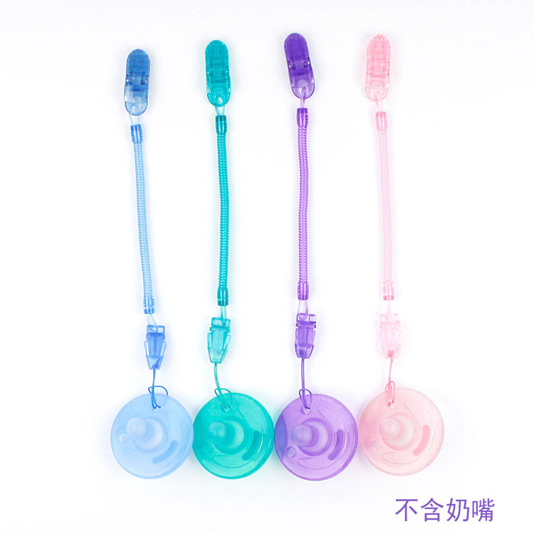  2 price pacifier assorted baby pacifier chain anti-fall chain PP baby dust-proof containing box
