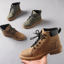 Foreign trade factory tail single mens shoes mens middle tube outdoor desert boots casual retro tooling high-top Martin boots