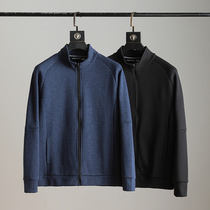 Guest fabric spring mens stand collar zipper sweater cardigan jacket simple sporty casual jacket jacket jacket