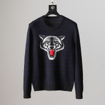 Welfare model factory cut tail single merino wool autumn and winter mens large size round neck pullover sweater cardigan