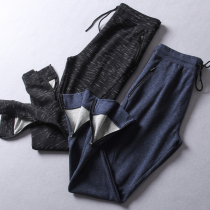 Autumn new mens sports leisure pants foot zipper elastic waist sports slim casual pants trousers tide