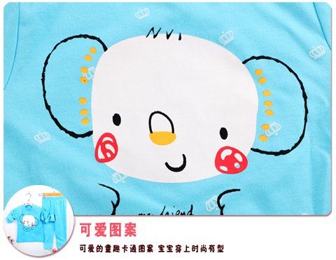 Trẻ sơ sinh cotton đồ lót phù hợp với bé trai và bé gái quần áo lớn mùa thu quần áo dài tay chạm đáy dịch vụ nhà đồ ngủ bé đồ bộ cho bé gái