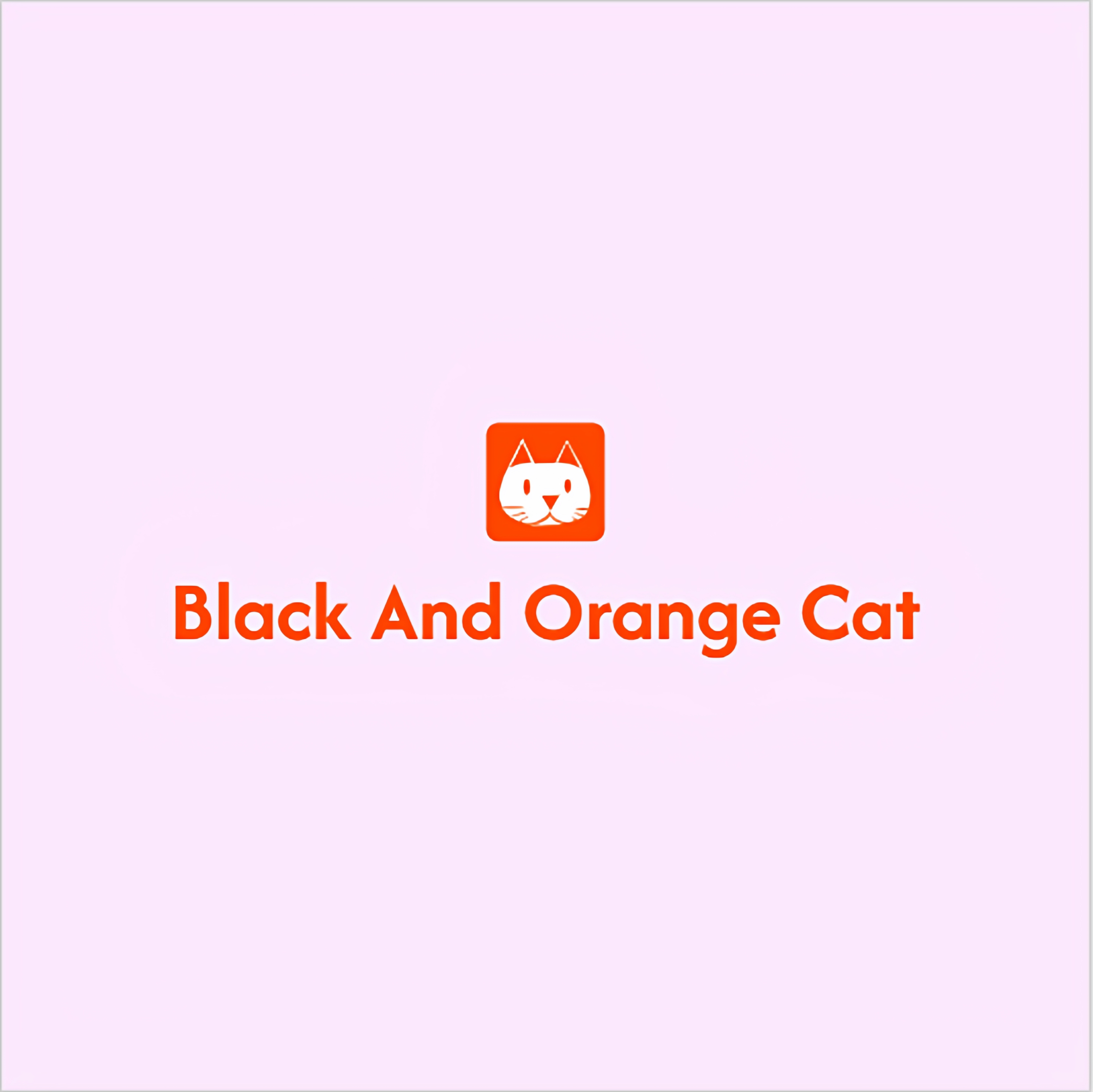 橘色黑猫的LOGO