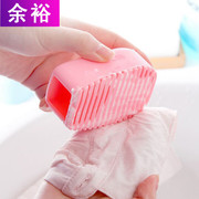 đèn led nhấp nháy 7 màu [Cửa hàng bách hóa Yuyu] Bảng giặt Silicone Bảng nhỏ Khay nhựa cầm tay Bàn chải giặt cầm tay - Thiết bị sân khấu đèn led chớp nháy sấm sét