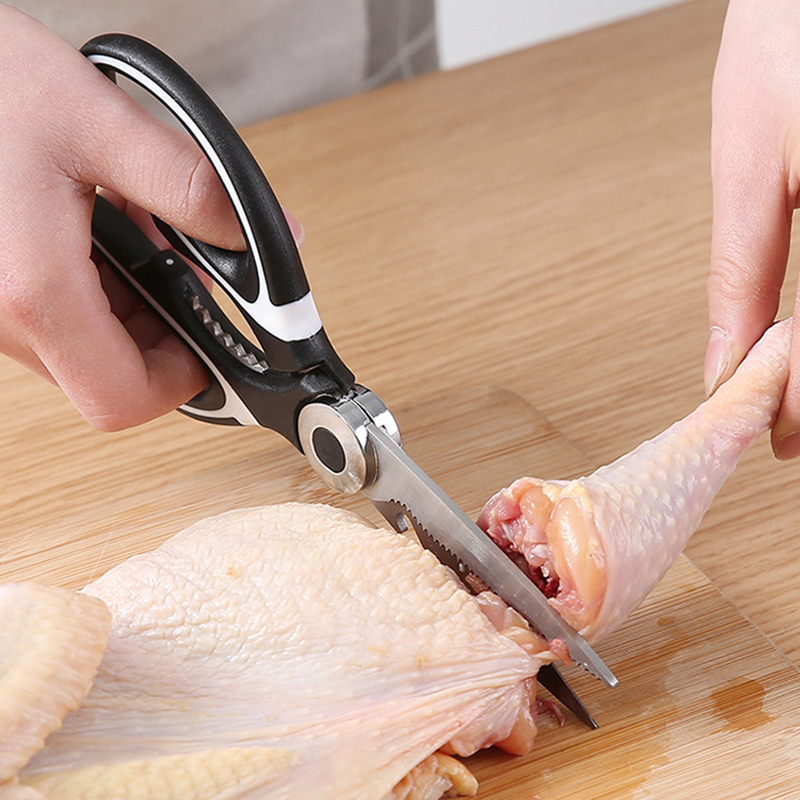 Multifunction Kitchen Scissors Home Kill Fish available Cut Chicken Bone Grilled Meat God Instrumental Special Big Stainless Steel Powerful Clippers