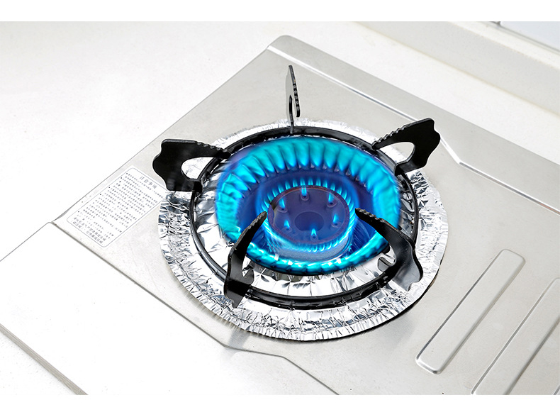 đèn nháy led sao băng [Cửa hàng bách hóa Yuyu] bếp ga thiếc lá nhiệt độ cao chống tràn dầu nhà bếp cung cấp giấy nhôm làm sạch pad 10 miếng - Thiết bị sân khấu đèn chớp theo nhạc