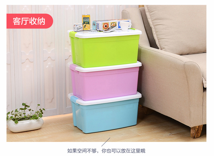[Cửa hàng bách hóa Yuyu] Hộp lưu trữ nhựa di động đa năng Hộp xếp chồng dày hộp lưu trữ đa chức năng - Thiết bị sân khấu đèn led nháy chớp đa năng 7 màu