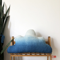 ) ▋ capable) ▋ manual tie-dye plant Aizen-shou zhi bu Doll Doll gradient cloud 50x 30cm mm BO1