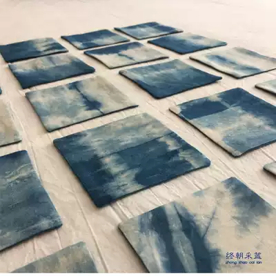 ) Original handmade tie-dyed cotton tea mat coaster special price 10x 10cm BD1