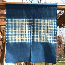 ) ▋ original handmade plant tie-dyed cotton bedroom door curtain half curtain LZ2