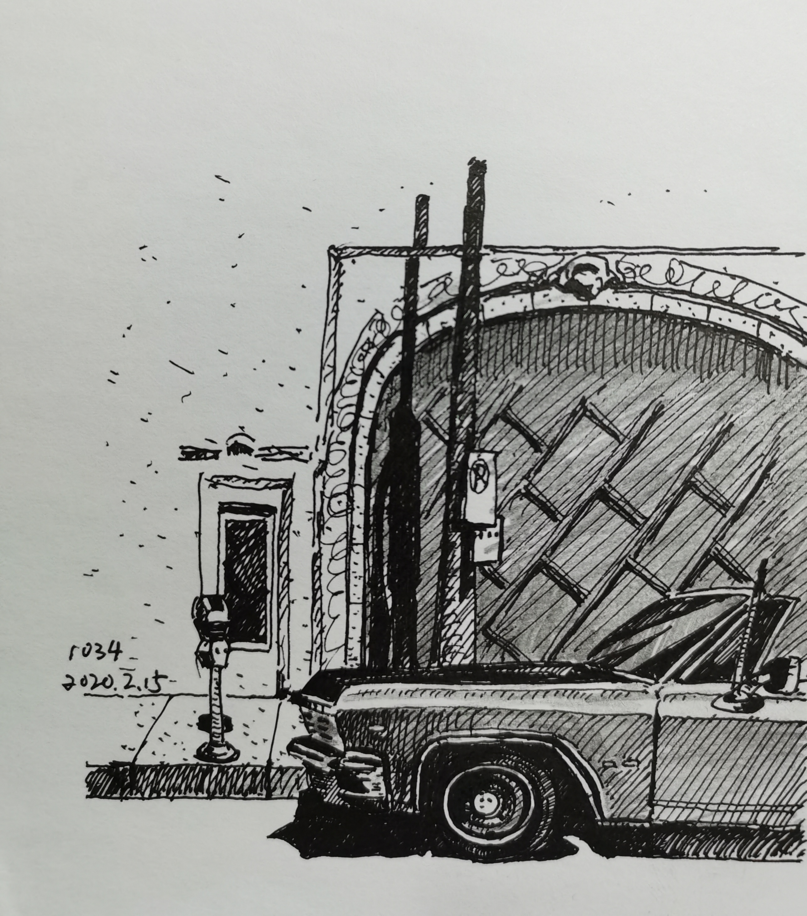 Original daily with pen comic speed Write a little illustration