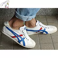 Onitsuka Ghostly Tiger Giày lười Giày vải một mảnh Giày thông thường MEXICO 66 TH1B2N-0143 giày sneaker nam trắng