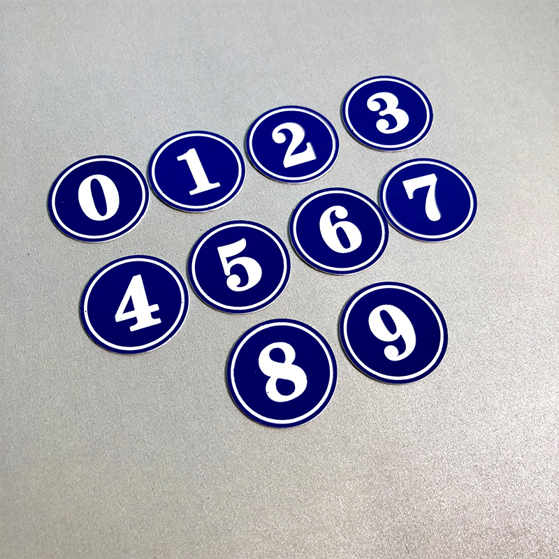 Number plate key plate number plate table seat number plate sticker key chain digital sticker number house number hand plate
