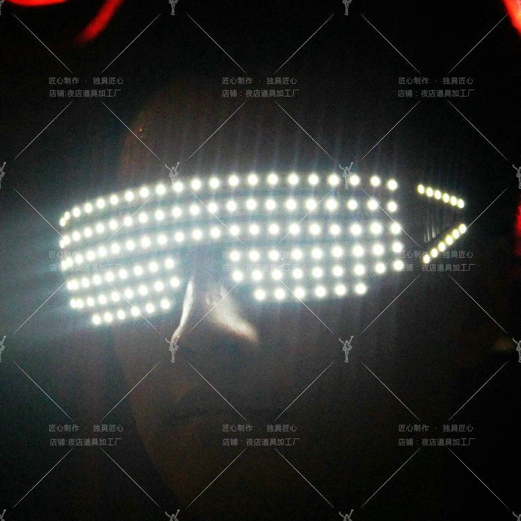 Led luminous spectacle wireless remote control luminous spectacle Luminous walking light glasses led running horse glasses laser to get out