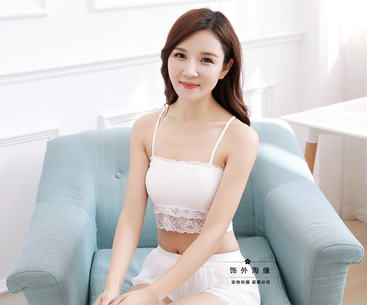 Phiên bản Hàn Quốc của Y-style hoang dã quấn ngực ngắn ren cô gái ống trên rốn gợi cảm bên trong áo vest nhỏ phía dưới áo ngực dán