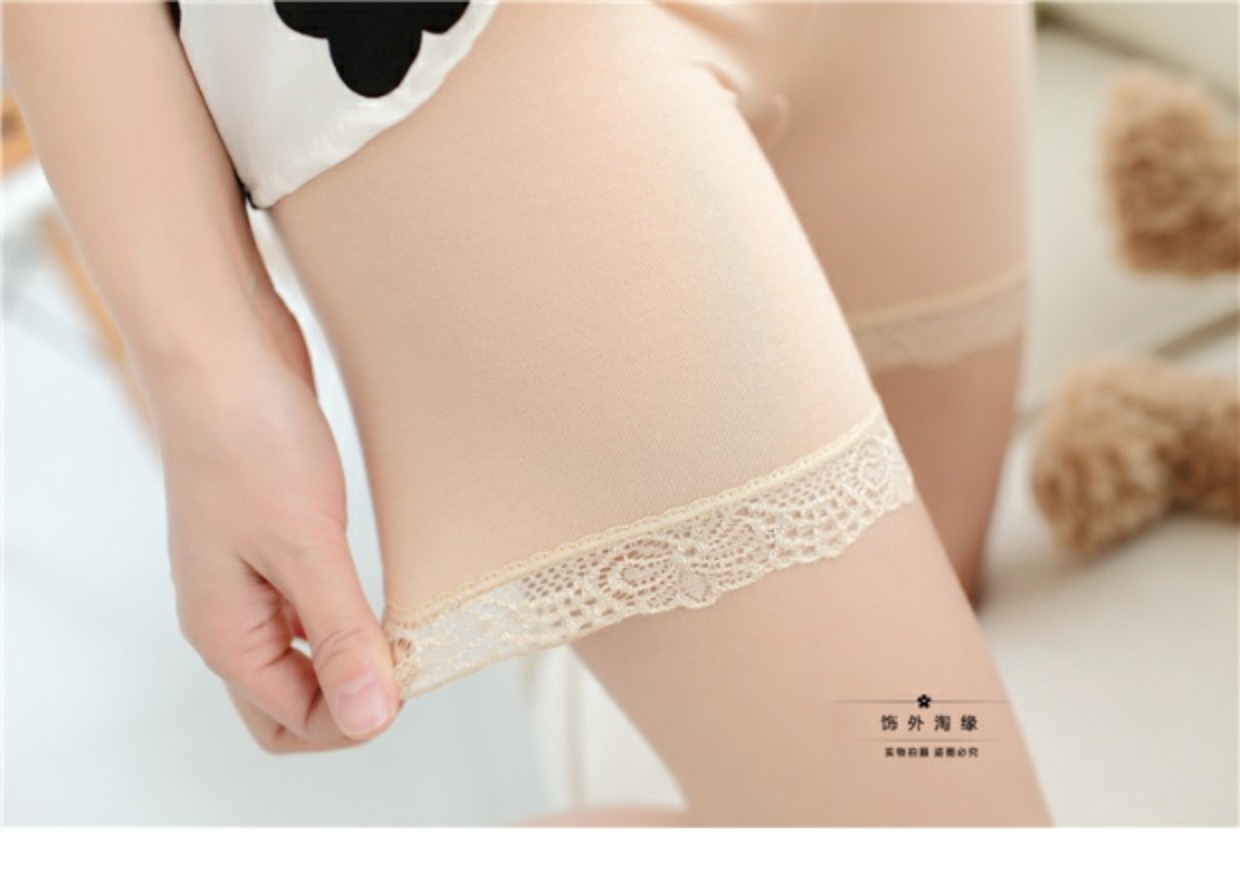 Joker ren chống ánh sáng không dấu vết ba điểm quần an toàn nữ mùa hè cotton mỏng là quần short bảo hiểm đáy mỏng - Quần tây thường shop quần áo nữ