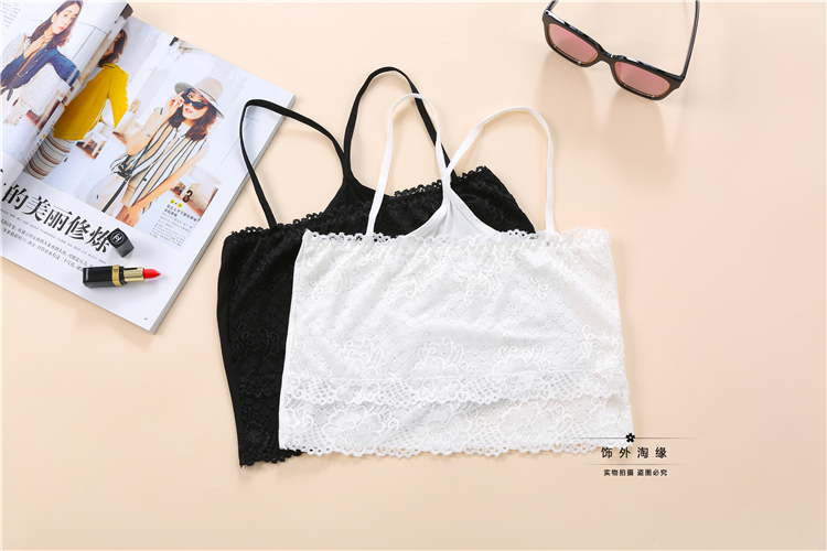 Phiên bản Hàn Quốc của Y-style hoang dã quấn ngực ngắn ren cô gái ống trên rốn gợi cảm bên trong áo vest nhỏ phía dưới áo ngực dán