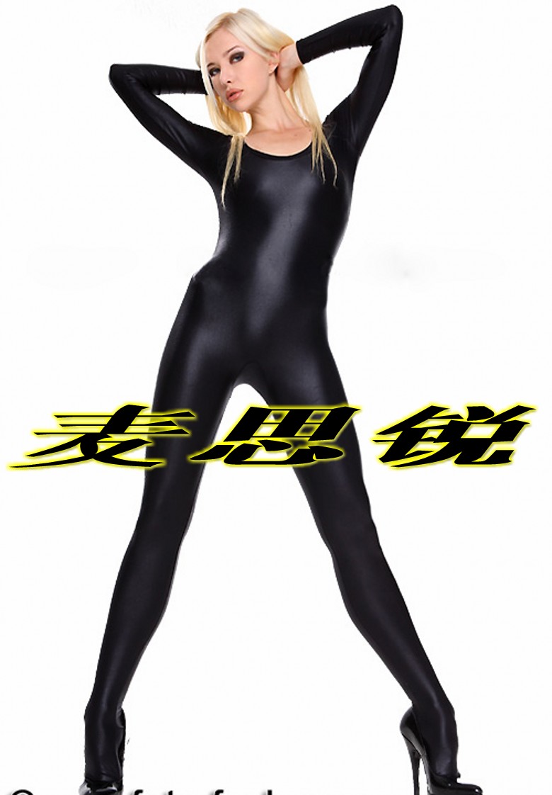 Black Aerobics Suit Bodysuit Stage Model Dress Sexy Shapewear Gymnastics Tracksuit