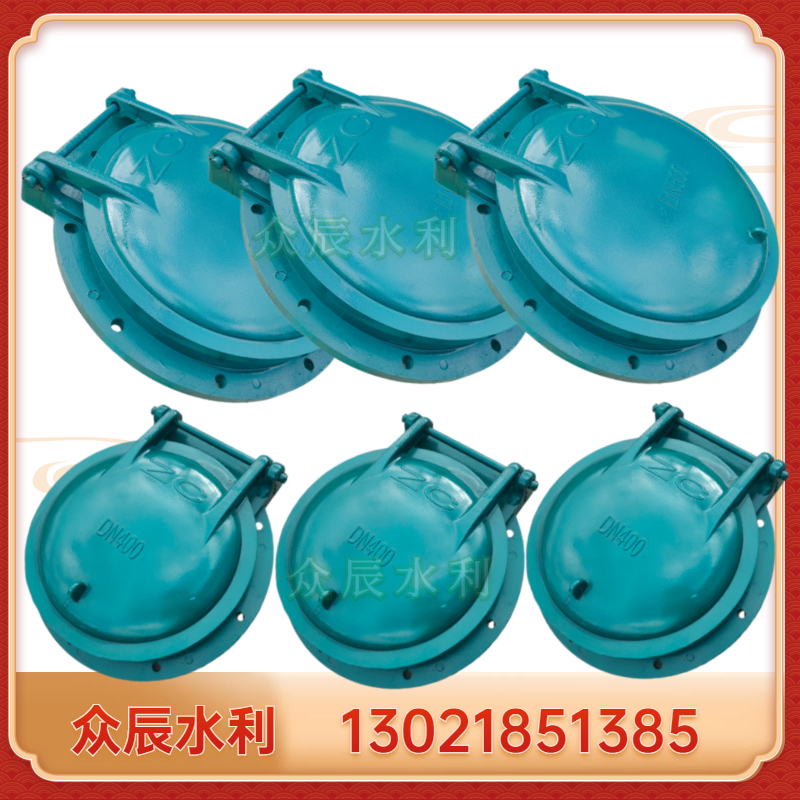 FRP door square round composite sewage check fish pond pipe flange water channel anti-drainage valve