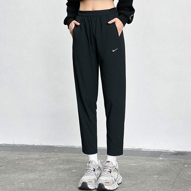 Nike Pants 2026 New Model Ice Silk Sports Pants Quick-Dry Running Women's Pants Black Slim-Fit Thin Long Pants Nike Pants 2026 New Model Ice Silk Sports Pants Quick-Dry Running Women's Pants Black Slim-Fit Thin Long Pants