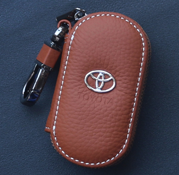 Xe chìa khóa túi da nam da lộn RAV4 Lei Ling Corolla Highlander Reiz Camry Crown móc khóa túi mini