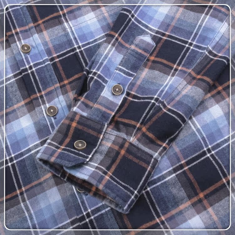 Hàng hóa rất mạnh mẽ Châu Âu và Hoa Kỳ đơn mùa xuân và mùa thu cotton nam Flange giản dị áo sơ mi dài tay áo sơ mi công sở