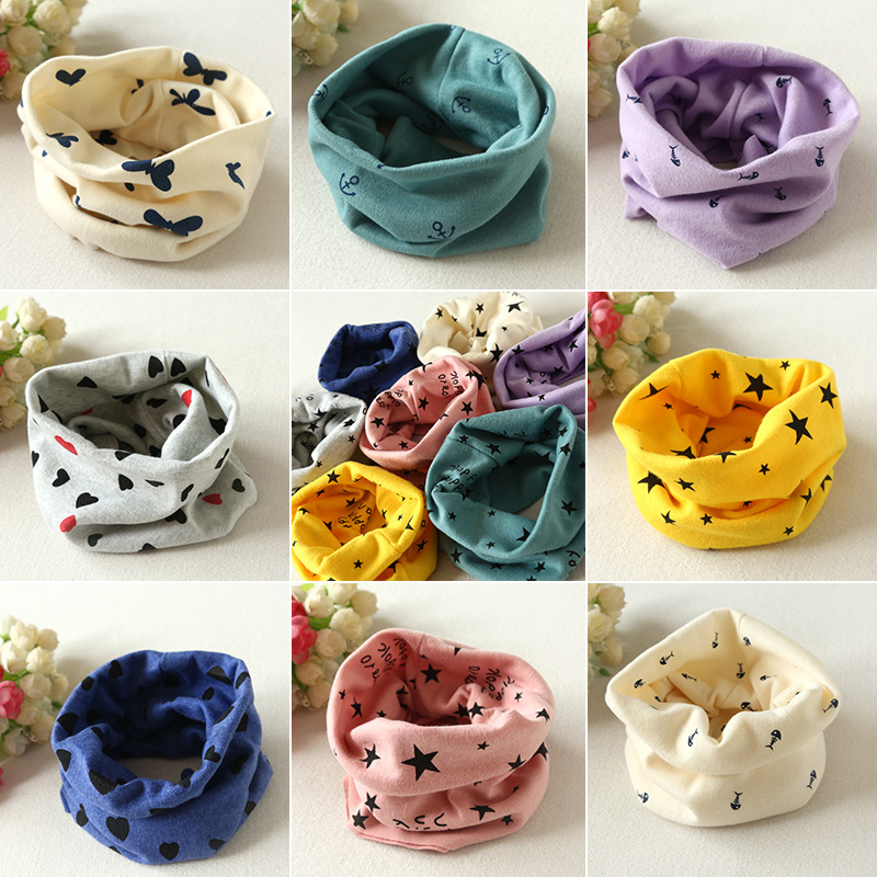 (Buy 1 Free 1) Outdoor Children's 100% Cotton Cartoon Neck Bandage Pullover Neck Cover Windproof Scarf Magic Turban