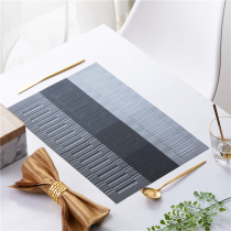 European household hotel restaurant placemat PVC non-slip heat insulation table mat Leave-in environmental protection dish dish Western mat