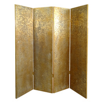 Lacquer art paste gold to make old creative four-fold screen porch partition Yangzhou lacquerware new Chinese classical home decoration