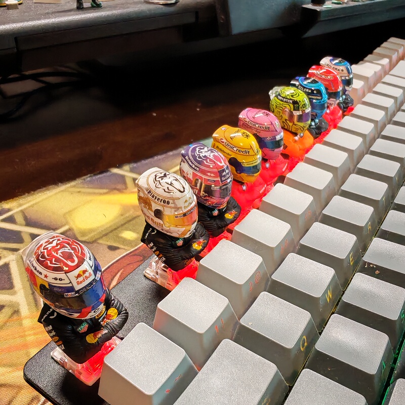 New Product F1 2026 Driver Helmet Half-Body Keycap
