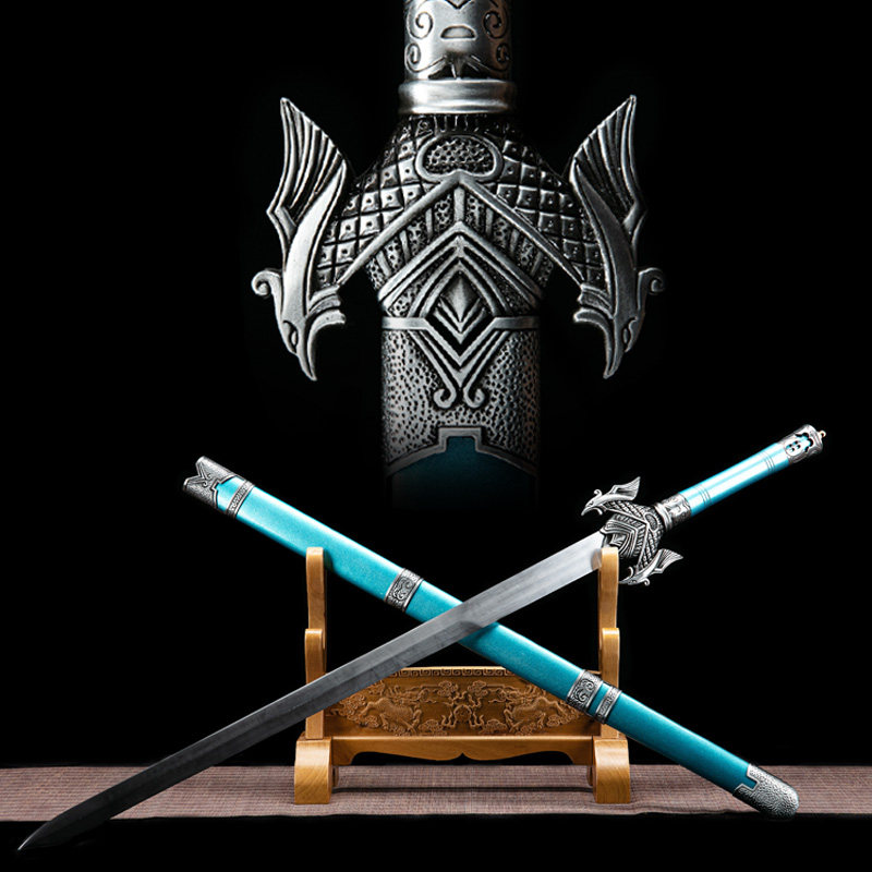 Longquan Zangfeng handmade sword Qingyunzhi Lu Xueqi weapon Tianya sword town house Han sword film and television sword not edged