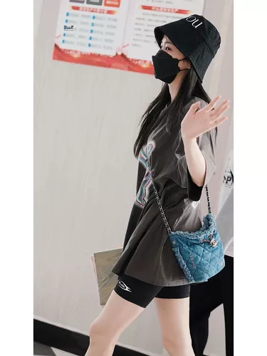 Футболка с коротким рукавом, оверсайз, с медвежатами