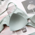 Bralettel bông Sexy Steelless Bra rỗng mềm bông mỏng Cup mềm Cup Bra Student Net Hồng. 