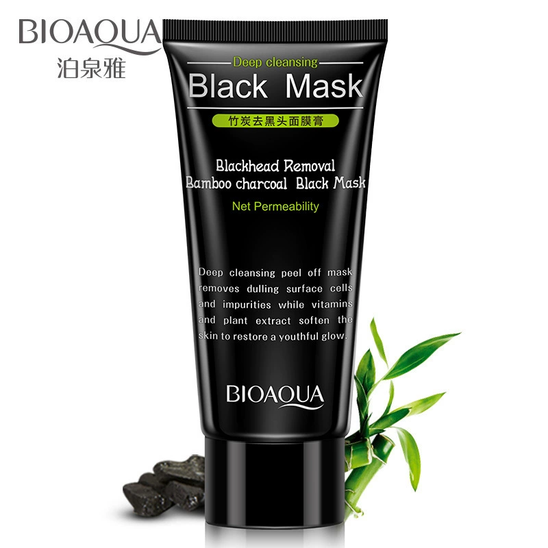 BIOAQUA Bamboo Char than Black Mask Mask Cleansing Mask Mặt nạ đen Mặt nạ dưỡng da mặt nạ đen - Mặt nạ