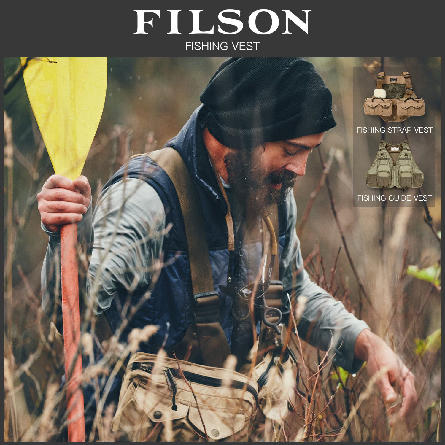 Filson Fishing Vest 飛蠅背心專業多口袋涉水溪流釣魚路亞馬甲-Taobao