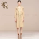 Áo khoác nữ yiyu đích thực 2019 mùa thu mới thời trang áo khoác dài gió đô thị H3F01 - Trench Coat